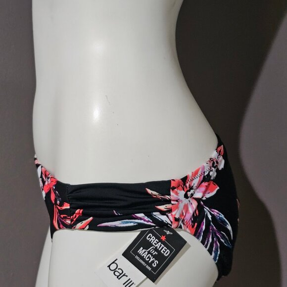 Bar III Tropical Escape Floral Hipster Bikini Bottoms - Picture 3 of 9